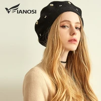 winter beret hats for women wool knitted solid color berets fashion female beanies girl autumn warm gorros brand bonnet caps