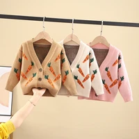 boys and girls clothing sweaters baby knitted cardigan sweater autumn 2020 new childrens clothing kids carrot knitted jacket