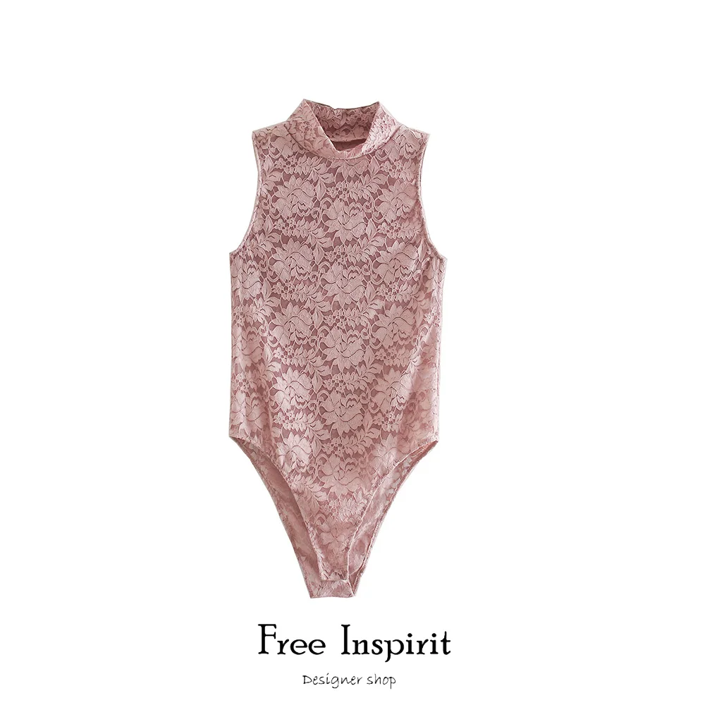 

2020 Новое поступление, винтажные кружевные женские Боди Free Inspirit, сексуальные модные обтягивающие женские цельные костюмы