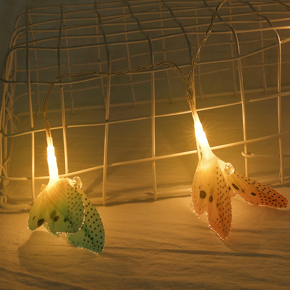 10 светодиодный Светодиодный светильник с бабочкой водонепроницаемая