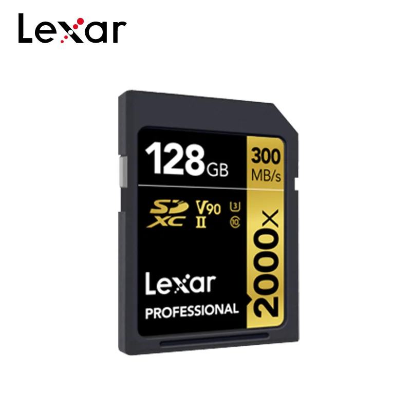 UHS-II SD-карты Lexar Professional 2000x SDHC SDXC до 300 МБ/с. класс 10 U3 V90 128 ГБ 64 32 1080p Full-HD 3D 4K SD-карта |
