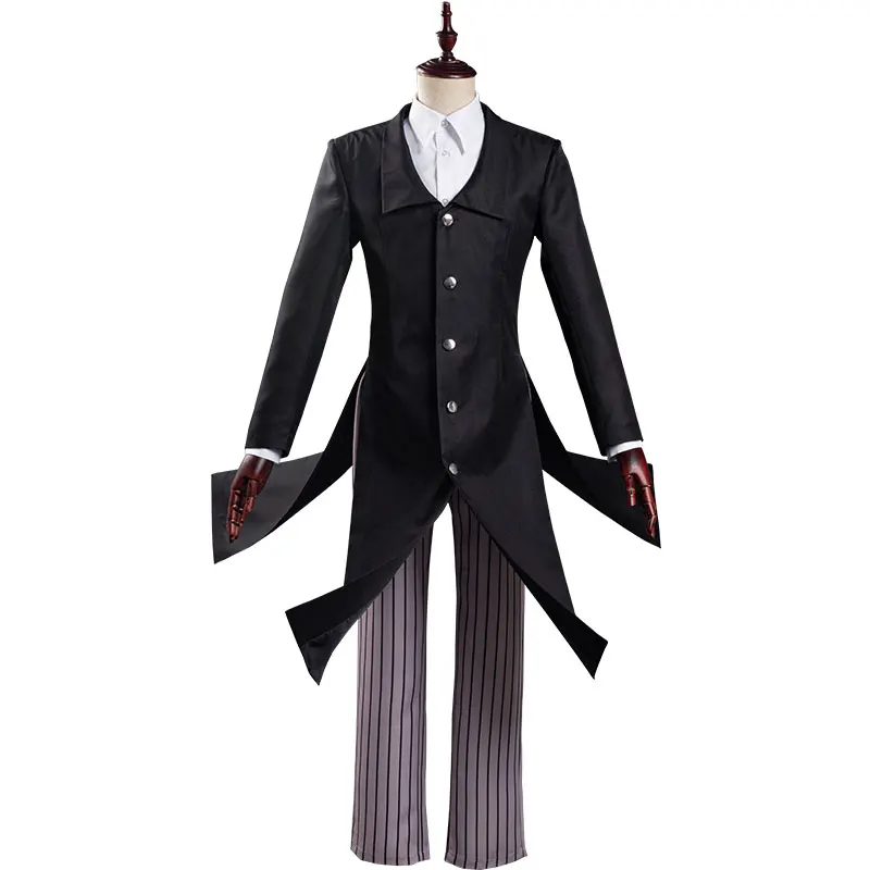 

Anime!Demon Slayer: Kimetsu no Yaiba Enmu Infinite Train Handsome Uniform Cosplay Costume Halloween Suit For Women Free Shipping