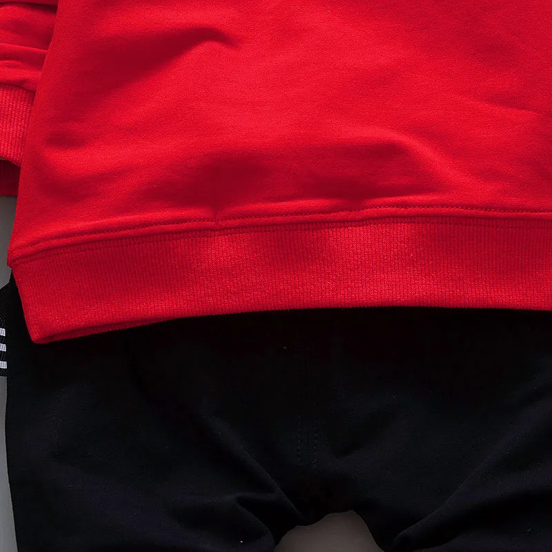 Весенне-осенний комплект одежды для маленьких мальчиков Спортивный костюм