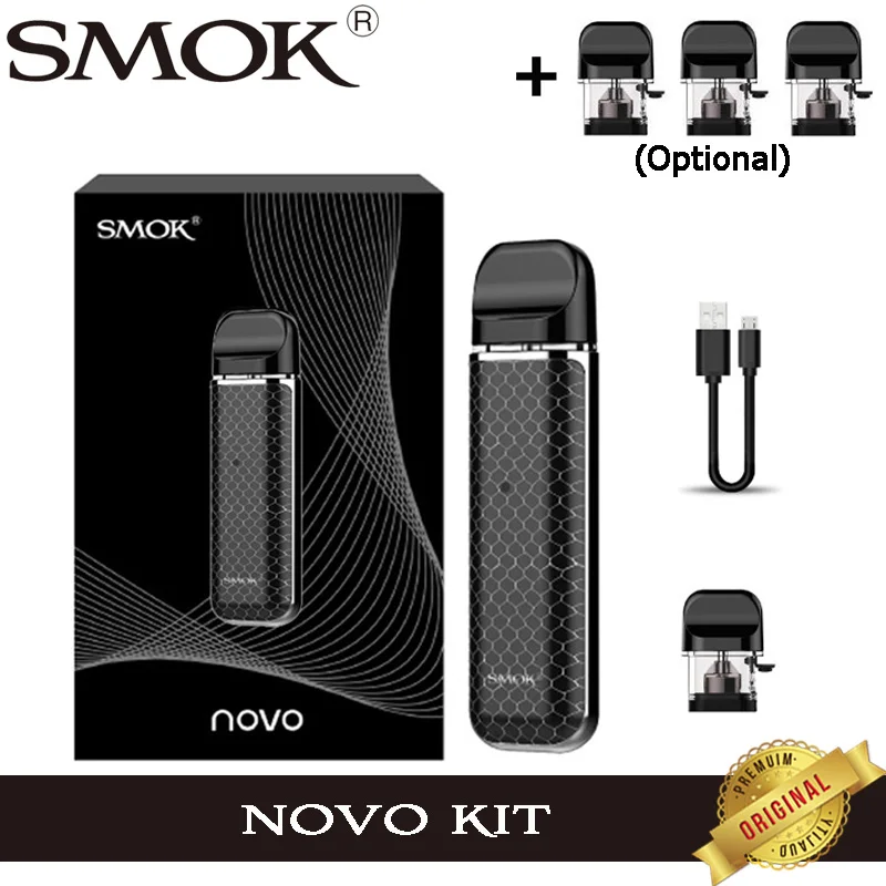 Оригинальный набор Smok Novo Vape pod батарея 450 мА/ч 2 мл электронная сигарета картридж