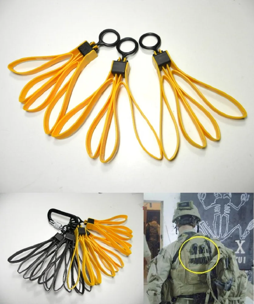

Disposable Tactical Nylon Strap. - Yellow - Black TC0028