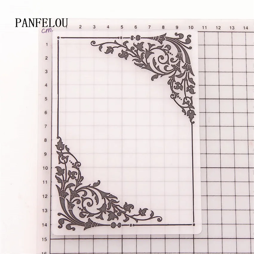 PANFELOU лозы Объем Цветочные папки для тиснения пластик скрапбукинга DIY шаблон