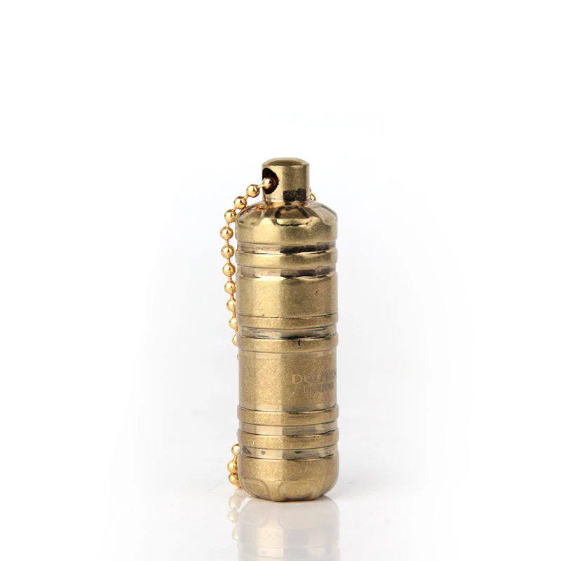 gold4 1 шт. компактная керосиновая зажигалка, капсула, бензиновая зажигалка, надутая цепочка для ключей, бензиновое колесо, зажигалка, шлифовальные инструменты для улицы - Цвет: gold4