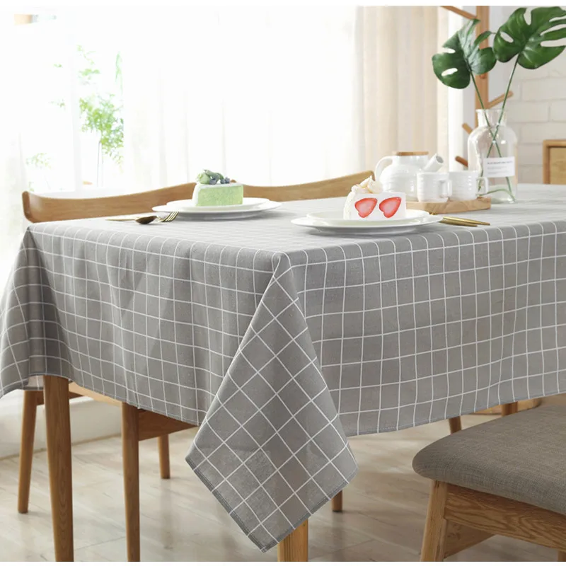 Плед прямоугольник Скатерти из хлопка и льна немнущееся платье невыцветающий