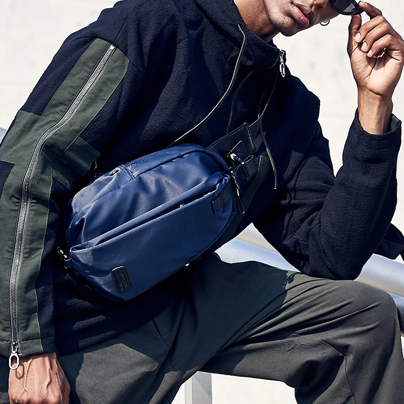 Zoger Japanese street chest bag men's tide brand men's shoulder bag Messenger bag tooling function wind bag fashion Oxford backp