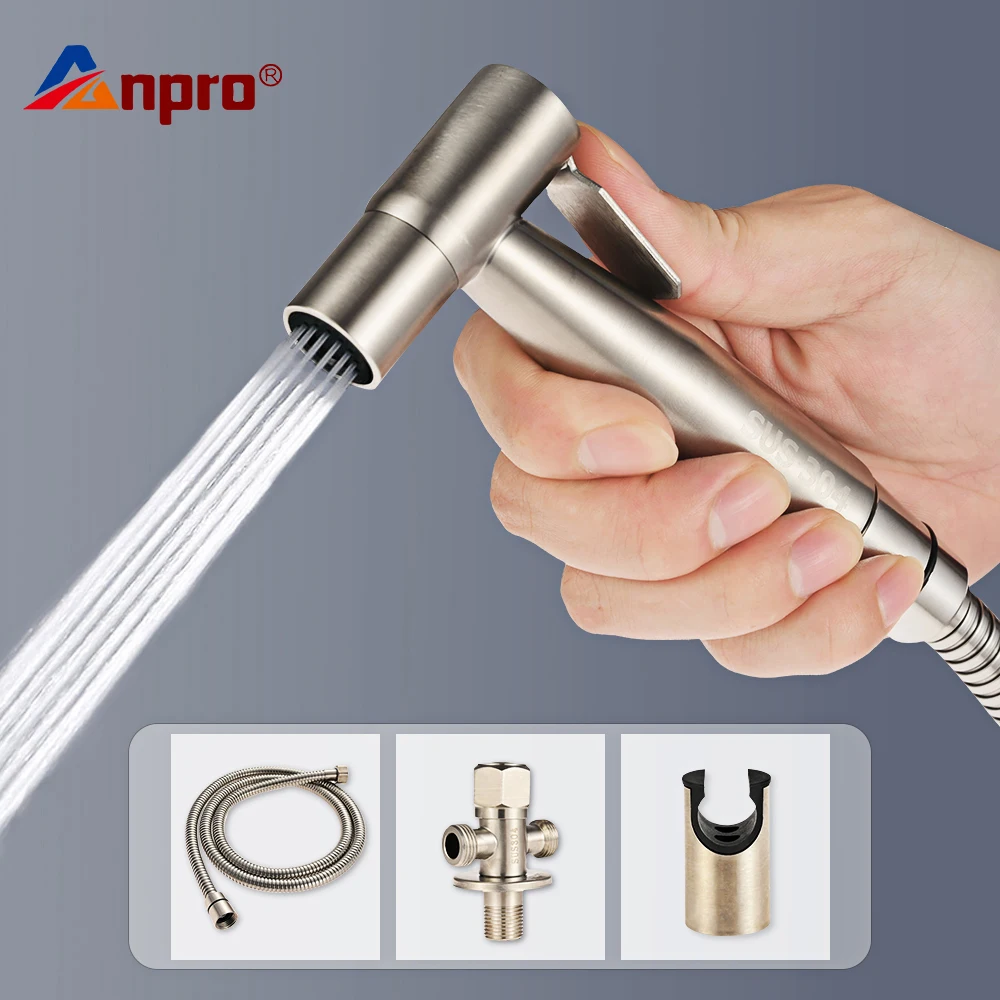 Ручной смеситель для биде на унитаз распылитель из нержавеющей стали ванной