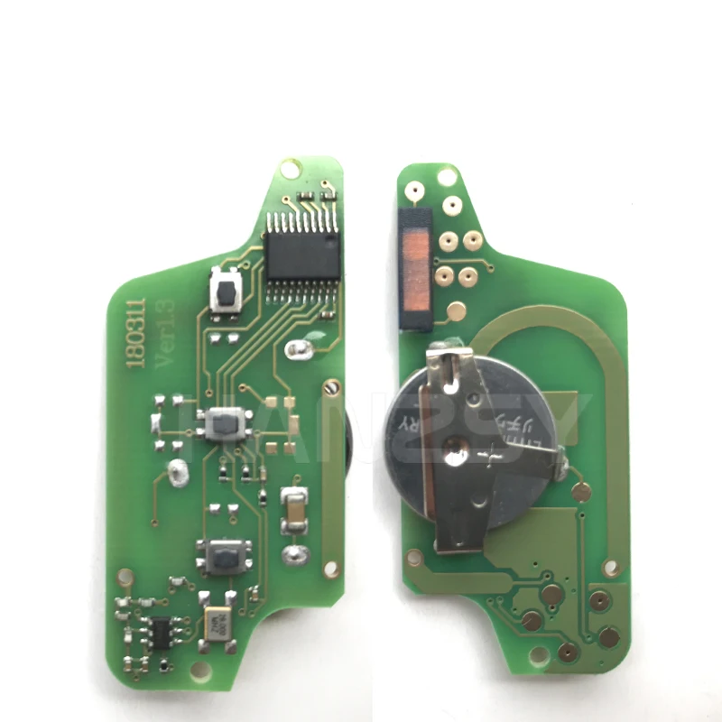 3 Button Remote Key for Peugeot 407 308 307 208 207 Partner Car Flip Folding key CE0523 433Mhz ID46 Chip VA2/HU83 Blade | Автомобили и