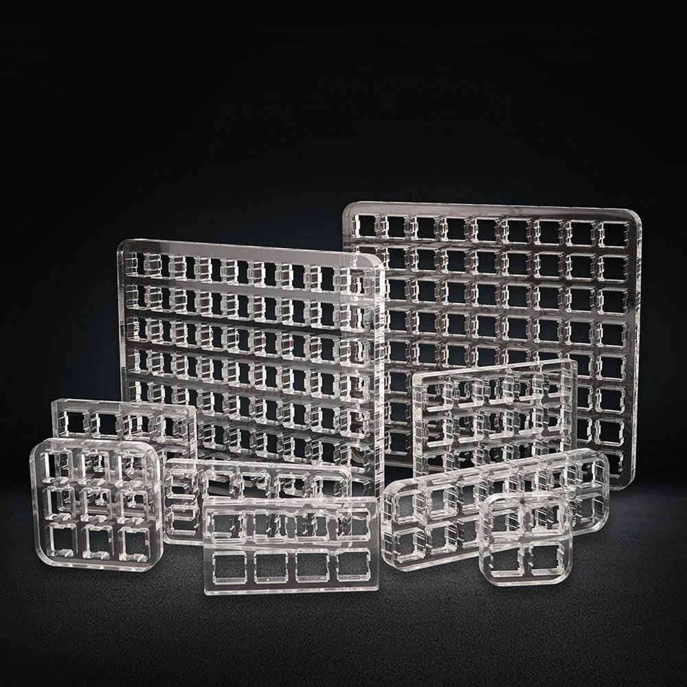 Прозрачный тестер переключателя базовая акриловая пластина для Cherry Mx синий