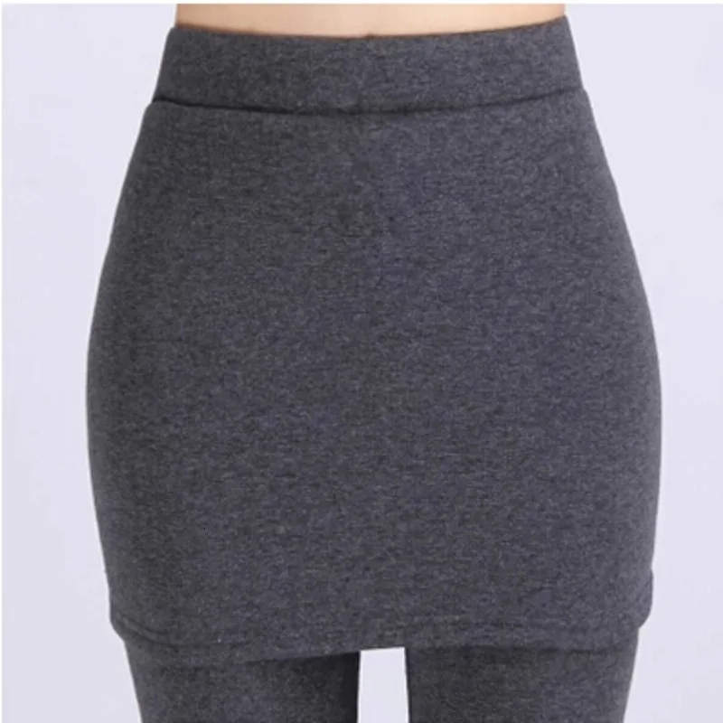 Женская юбка леггинсы зимняя Флисовая теплая тянущаяся Длинные обтягивающие