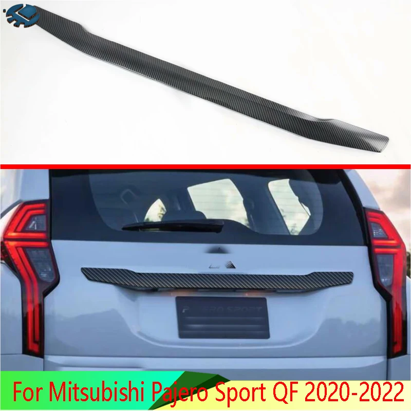 

Аксессуары для автомобилей Mitsubishi Pajero Sport QF 2020-2022 стильная Задняя Крышка багажника из углеродного волокна крышка багажника отделка задняя дв...