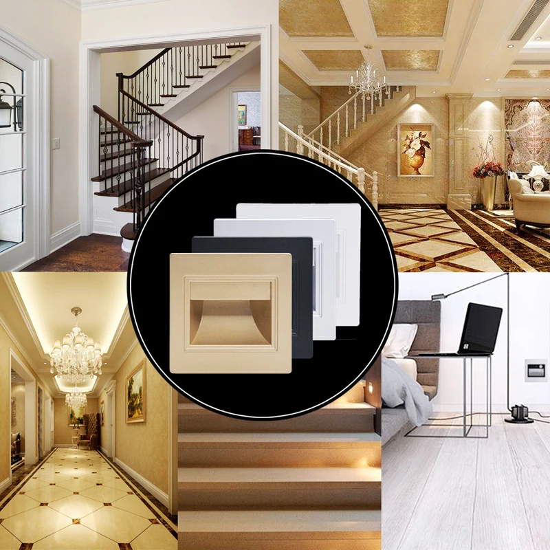 Встраиваемый светодиодный светильник 1 5 Вт для дорожек лестниц ступенек стен