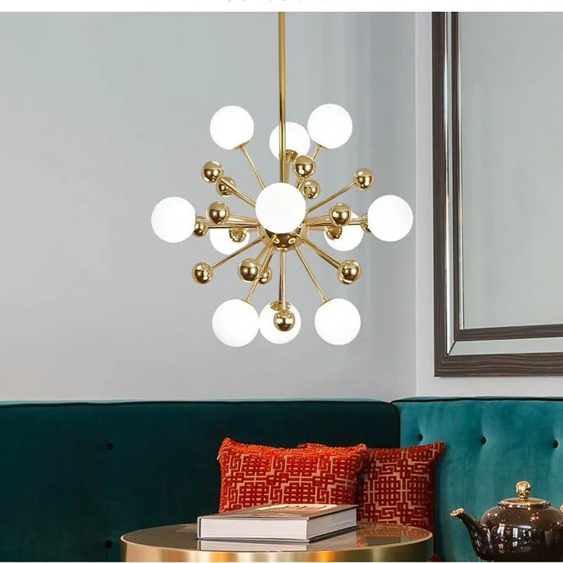 Nordic светодиодный люстры принт в виде одуванчиков американский Волшебные фасоли