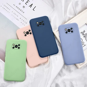 for xiaomi poco x3 pro case for xiaomi poco x3 pro f3 x3 nfc m3 cover original liquid silicon case for redmi note 10 9 pro 9s free global shipping