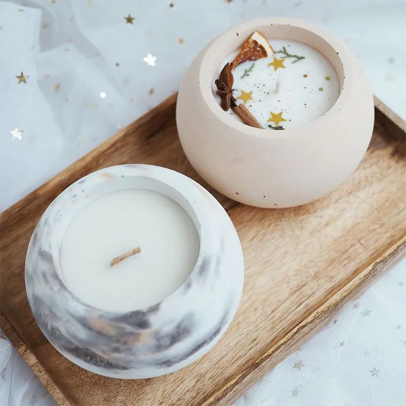 Силиконовые формы для цемента свечи банка круглые бетонные чашки гипсовые