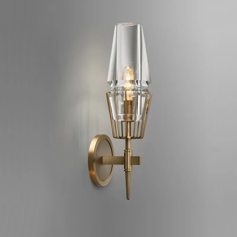 

Modern crystal wall lamp gold sconce lights AC110V 220V fashion luxury lustre living room bedroom light fixtures