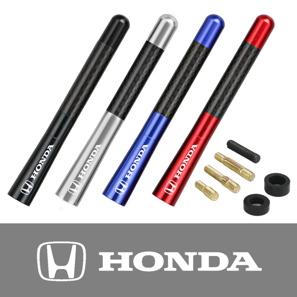 Автомобильная радиоантенна 12 см из углеродного волокна для Mugen Power Honda Civic Accord CRV Hrv