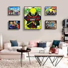 Постер на холсте с изображением классной фотосъемки японского аниме в скандинавском стиле