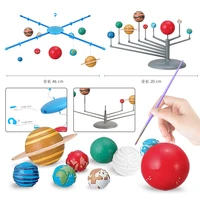 diy assembled solar system model toy kit astronomy science learning teaching aid assembly coloring educational hand painted toys