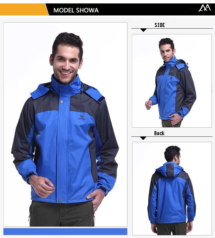 Winter Fleece Military Hiking Jackets Men Windproof Waterproof Outdoor Warm Rain Coat Male Hiking Camping Trekking Skiing Jacket
