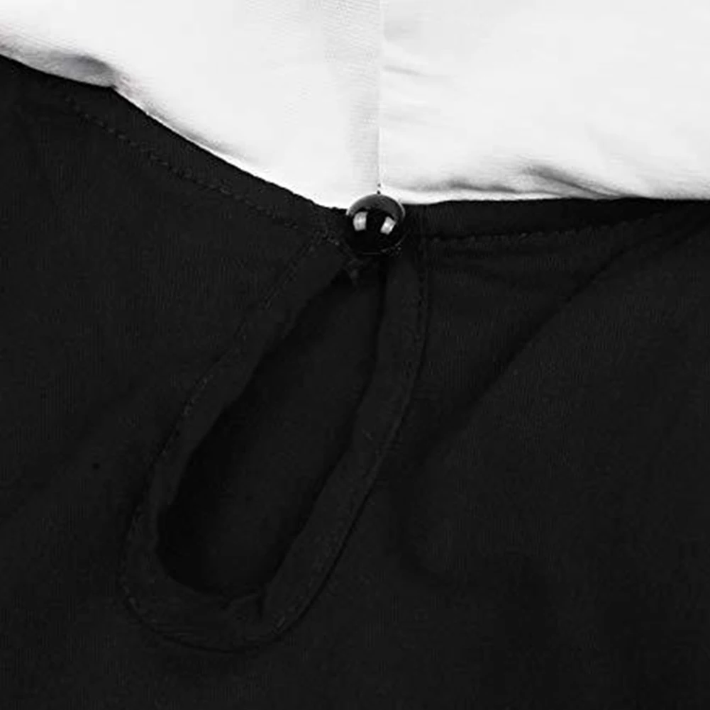 Панк Женщины Хэллоуин Летучая мышь вышивка короткий рукав полые рюшами воротник