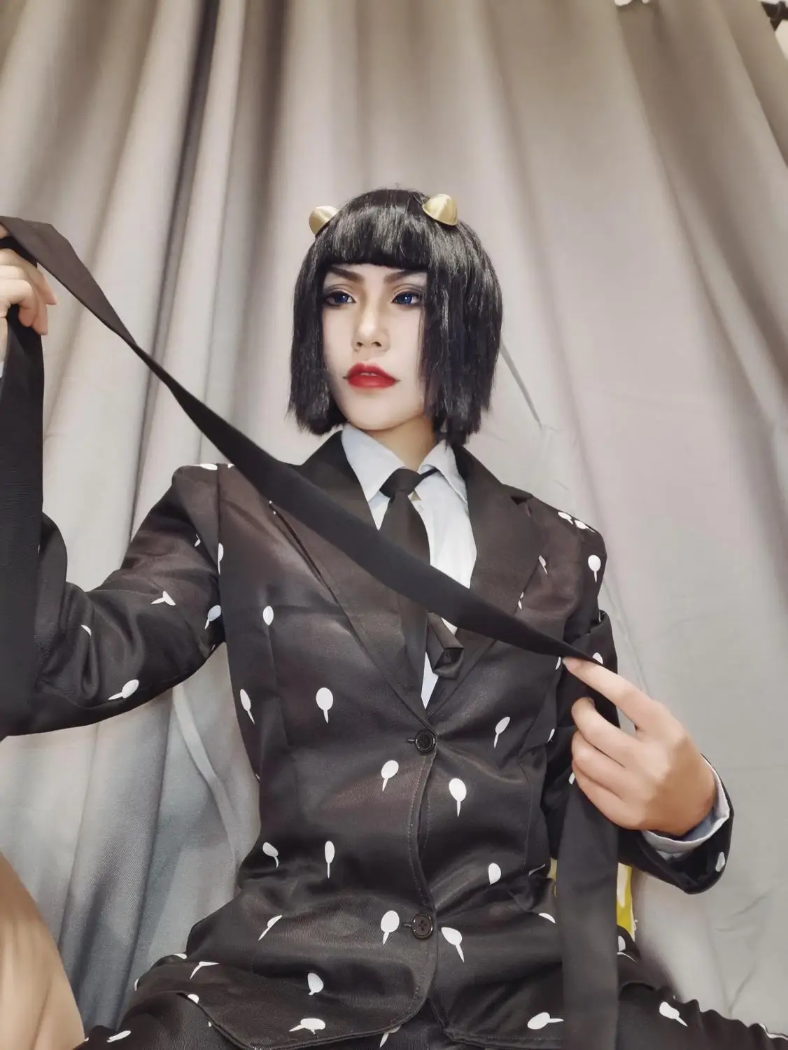 Костюм для косплея Бруно бактерината черный костюм