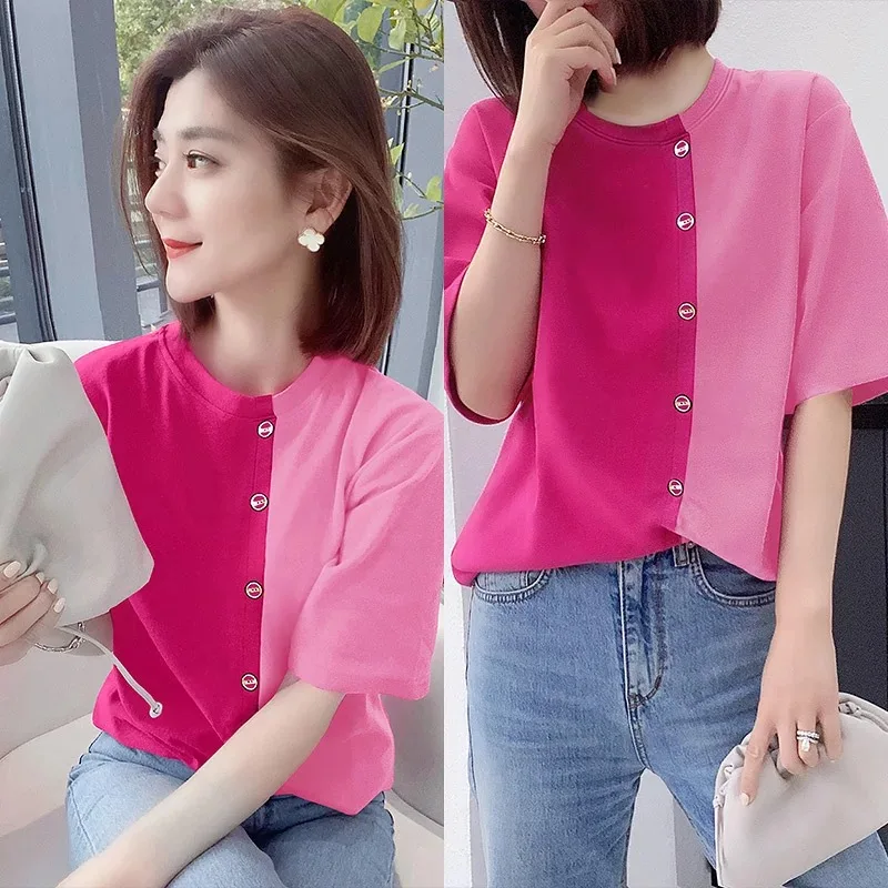 

Women silver Shirt Fashion T-ShirtT Shirt Tees short sleeve