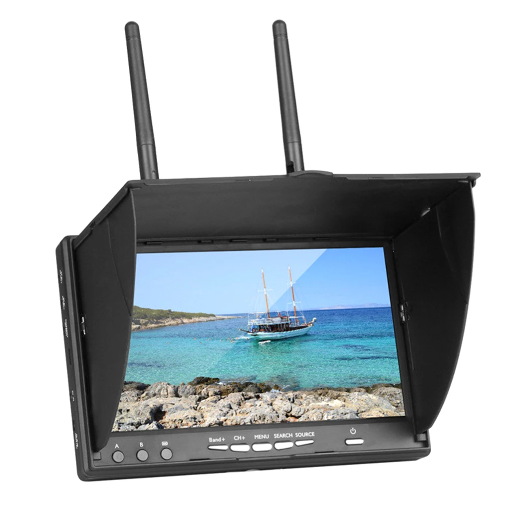 

40CH 5.8 ГГц монитор приемник 40CH 5,8 GHz 7-дюймовый LCD DVR, 17,5X10,5 X