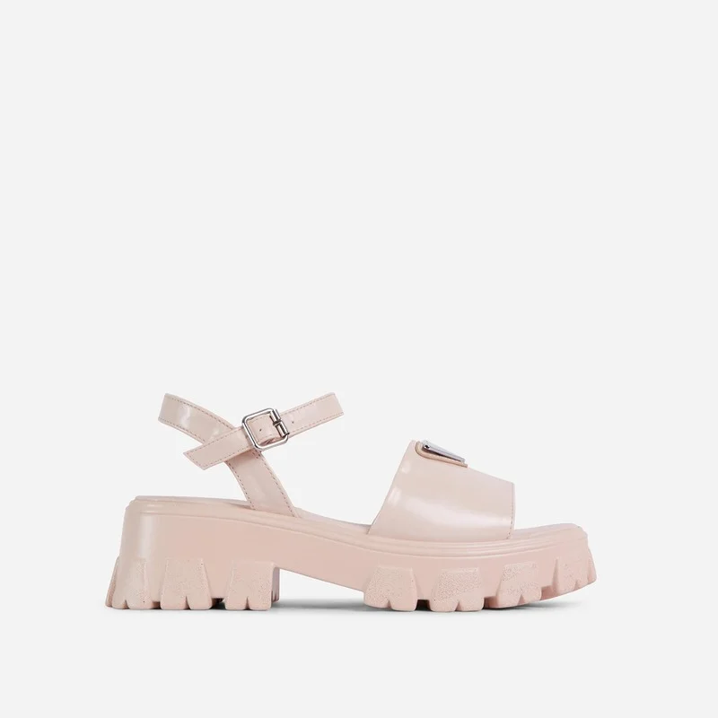

Wholesale Platform Women Sandals Sexy Triangle High Heeled Summer Shoes Woman Waterproof Wedge Buckle Ladies Plus Size Sandal