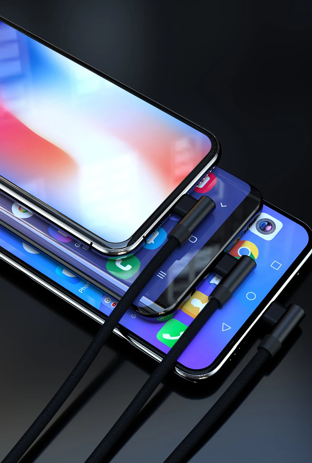 Swalle 3 в 1 быстрый зарядный usb-кабель для iPhone 11 X XS Max XR type C Micro для huawei Xiaomi кабели для передачи данных несколько шнур зарядного устройства