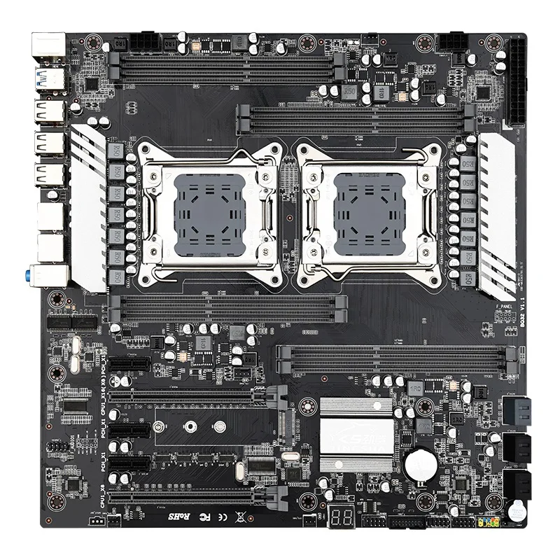 X79 S8 двойная материнская плата LGA2011 E ATX USB3.0 SATA3.0 M.2 NVME SSD 256 ГБ DDR3 RAM поддержка памяти