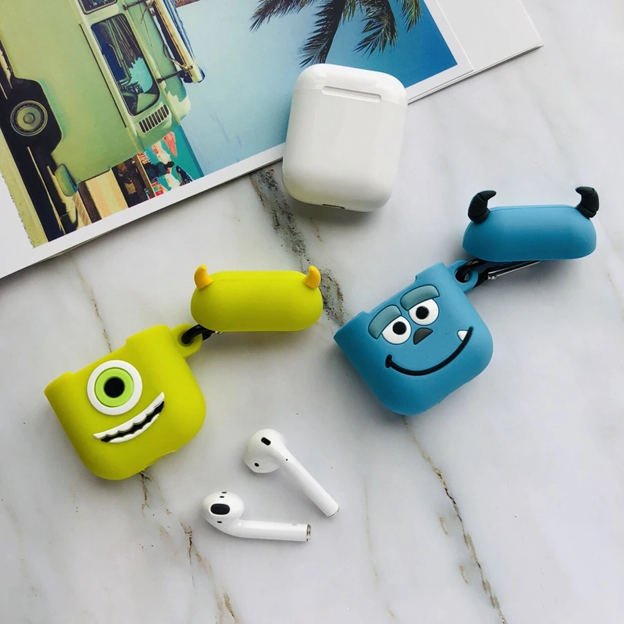 Подарочный мультяшный чехол airpod для apple airpods 1 и 2, мягкий разноцветный чехол для Airpods, силиконовый чехол, bluetooth наушники