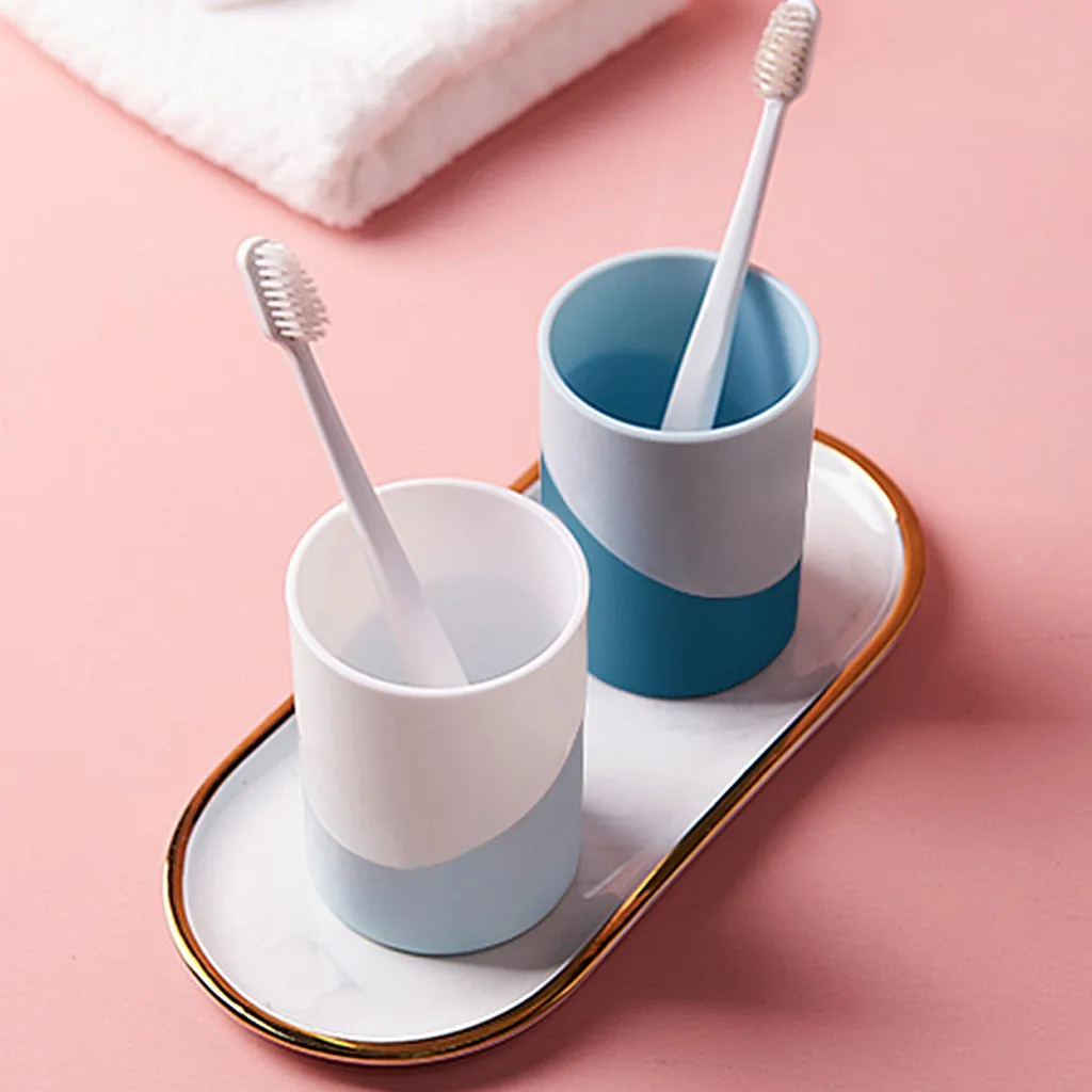 Портативная пластиковая чашка для полоскания рта не скользит зубной щетки