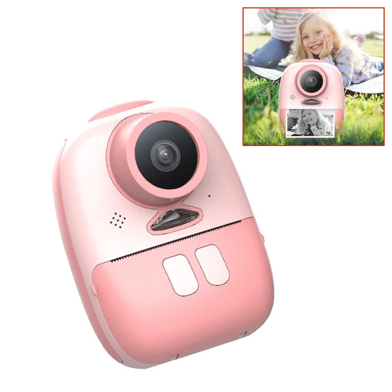 Милая Детская камера для принтера HD мгновенный термопринтер с сумкой камеры