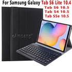 Чехол с клавиатурой для Samsung Galaxy Tab S6 Lite 10,4 S6 S4 S5E 10,5 SM P610 P615 T860 T865 T830 T835 T720 T725 Tablet крышка корпуса