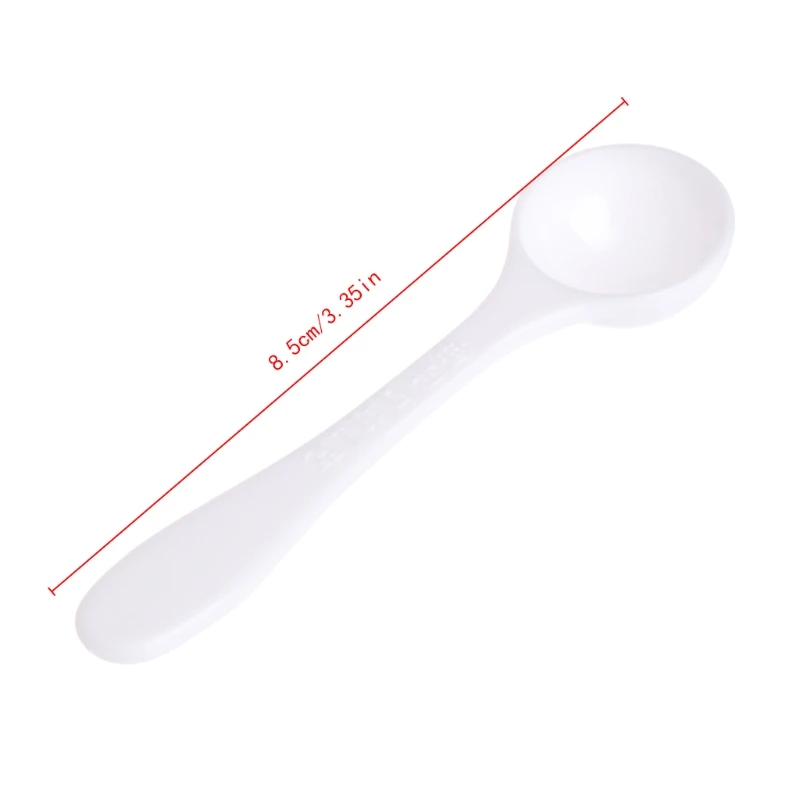 

1 Gram Granular Powder Fertilizer White Scoop Spoon Plastic Gardening Supplies
