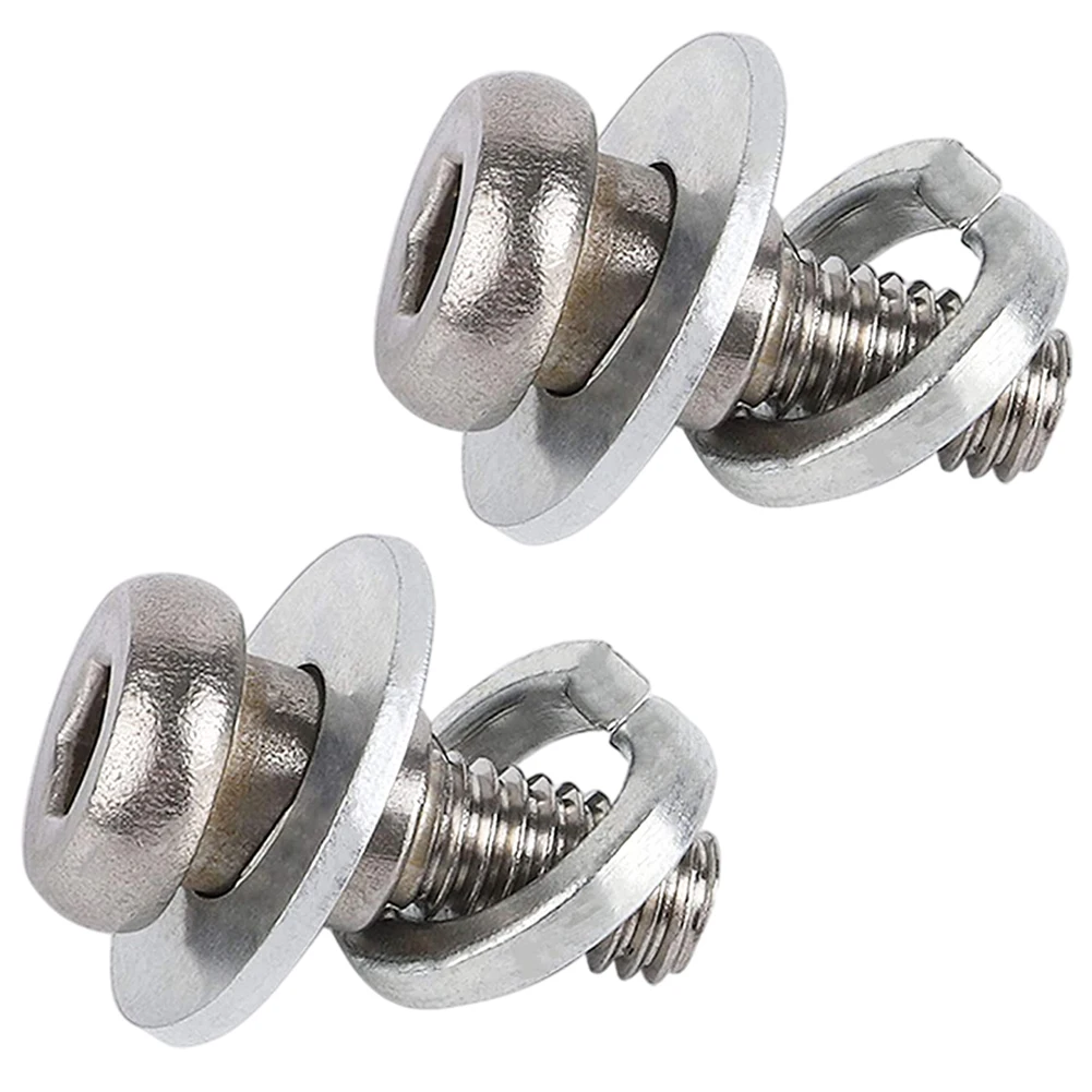 

2PCS Stainless Steel Scooters Rear Wheel Fixing Bolt Screw Set Assembly Silver For Xiaomi M365 Electric Scooter Accessories