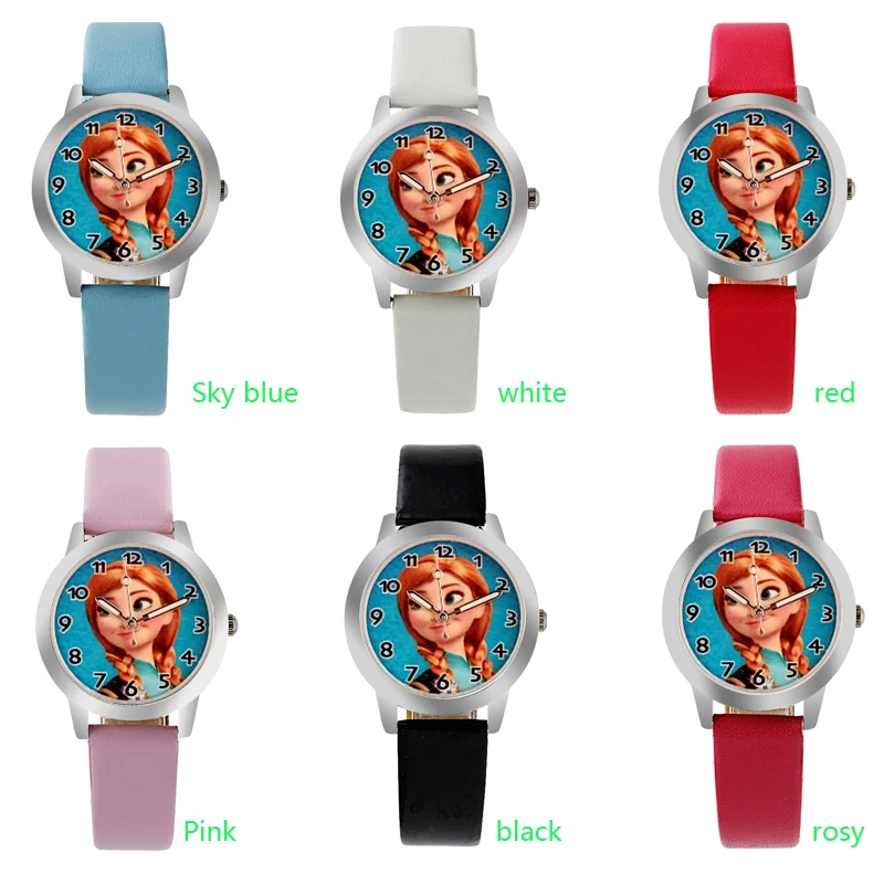 Новые детские часы с героями мультфильмов модные принцессы для девочек милые