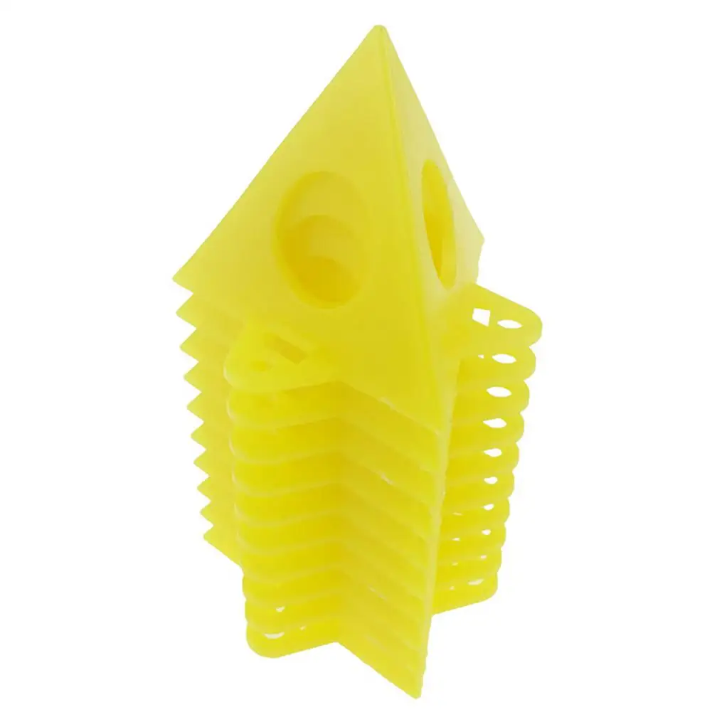 

10pcs Painter's Pyramid Stands Yellow Mini Cone Canvas Stand Paint Canvas Support Stands for a clean paint job With Locking Syst