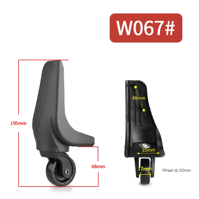 Cloth Wheel Front and Rear Replacement High-quality Luggage Mute Shock Absorption Wear-resistant Universal Wheel Accessories