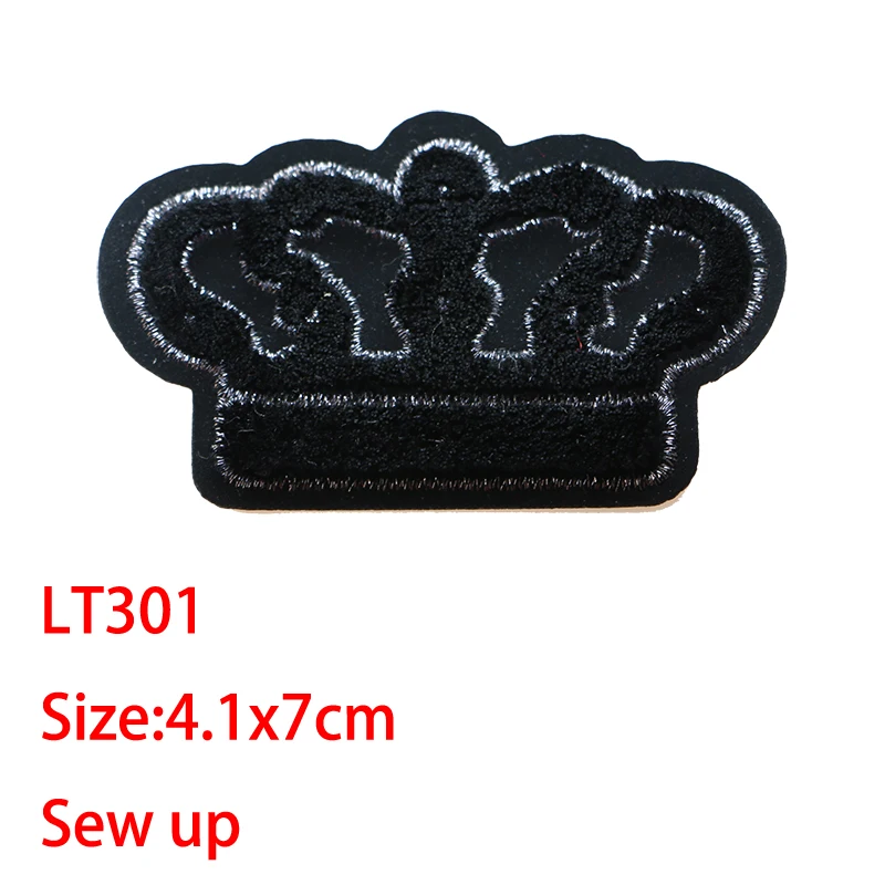 Нашивки-аппликации с героями мультфильмов пчела корона значок тапочек для