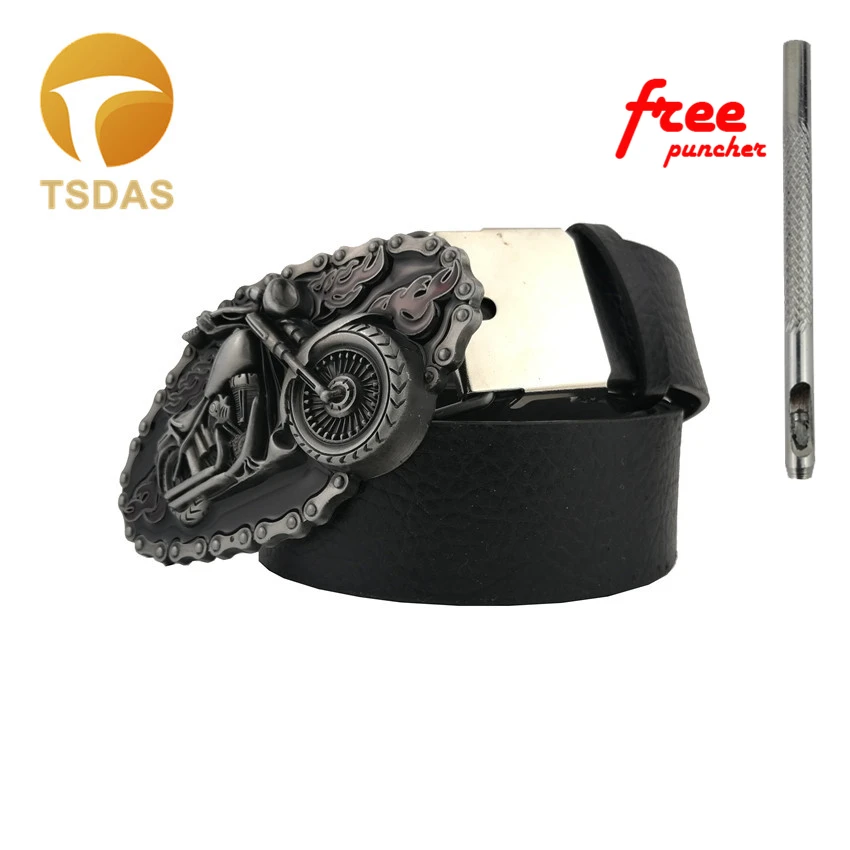 Ковбой горения в байкерском стиле с металлическим ремнем модная обувь пряжкой