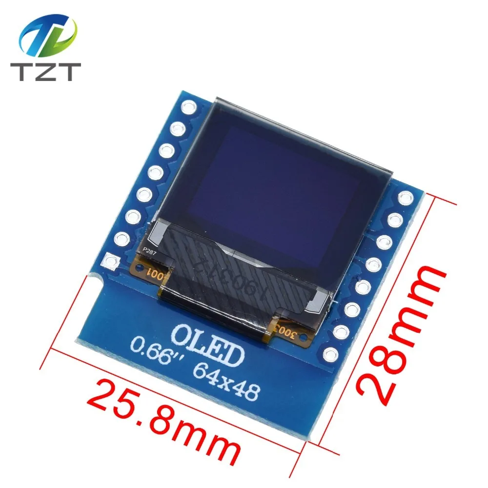 0,6" дюймовый 64x48 IIC igc OLED дисплей модуль SSD1306 Щит ЖК-экран для WeMos D1 Мини ESP8266 ESP32 для Arduino AVR STM32