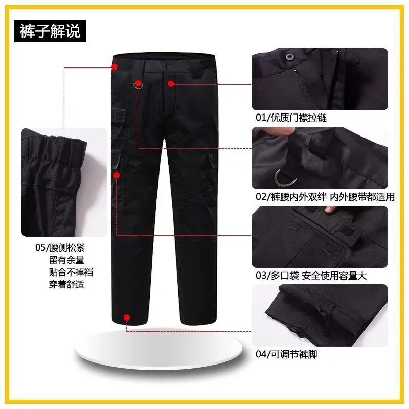 

HOUZHOU Black Military Tactical Pants Man Training Cargo Pants for Men Joggers Casual Cargo Trousers Swat Hiking Dropshipping