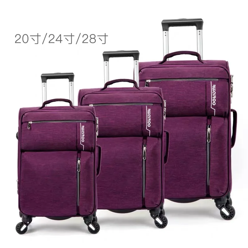 Carrylove 2" 24" 2" дюймов мягкий водонепроницаемый чехол на колесиках для путешествий 3 штуки набор дорожных чемоданов на колесиках - Цвет: A set of 3