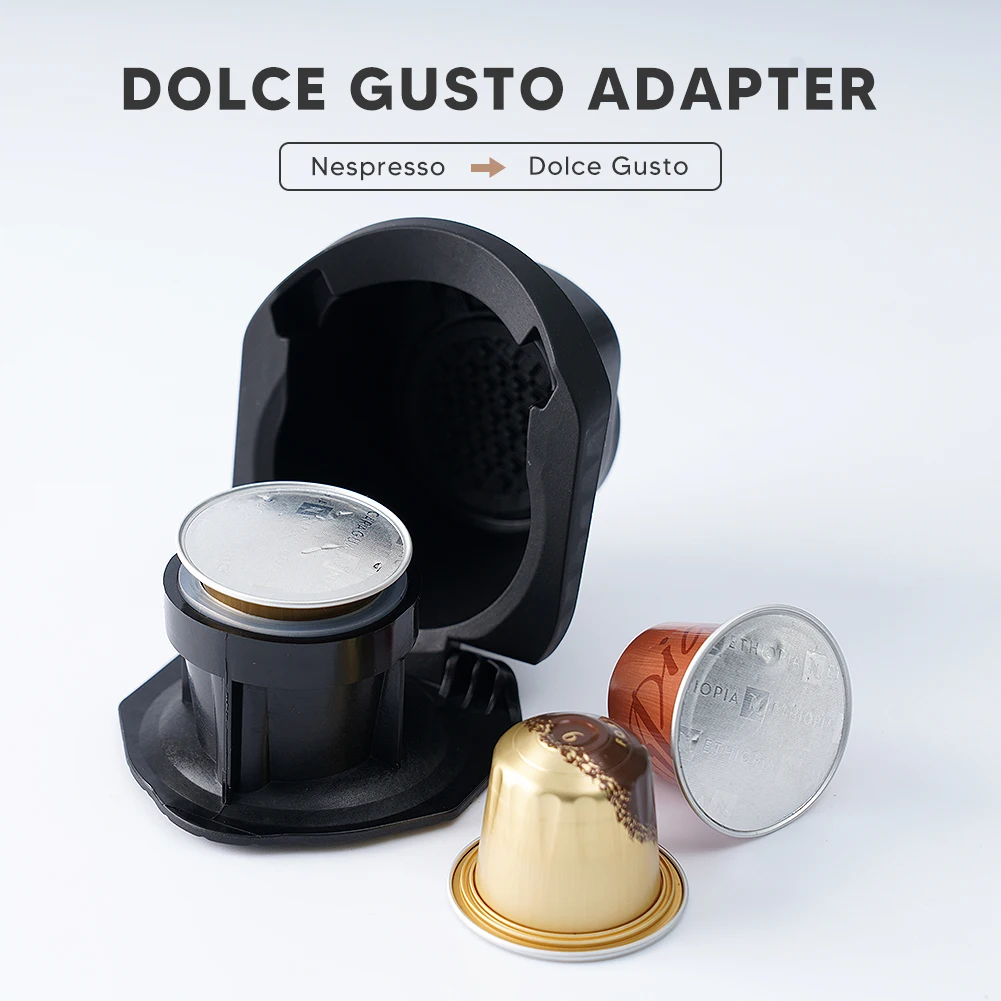 1 шт. многоразовый адаптер-фильтр Dolce Gusto, совместимый с капсулой Nespresso, преобразователь-держатель для кофемашины, сладкий вкус - изображение