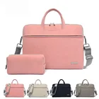 Сумка из искусственной кожи для ноутбука, портфель для Macbook Air 13,3, 14, 15,6 дюймов, сумка для ноутбука для мужчин и женщин, сумка Laotop, сумка на плечо с мышью